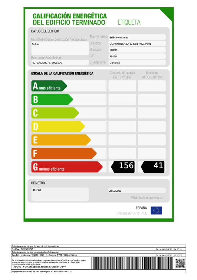 Paraiso 1 Energy Certificate